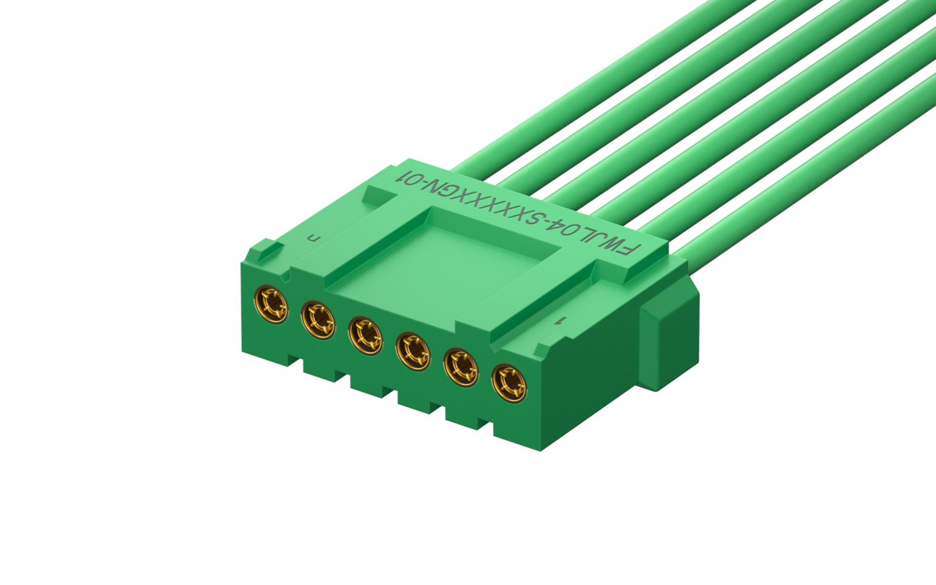 JL4, One-way plug cable, 6Circuits, L=500mm
