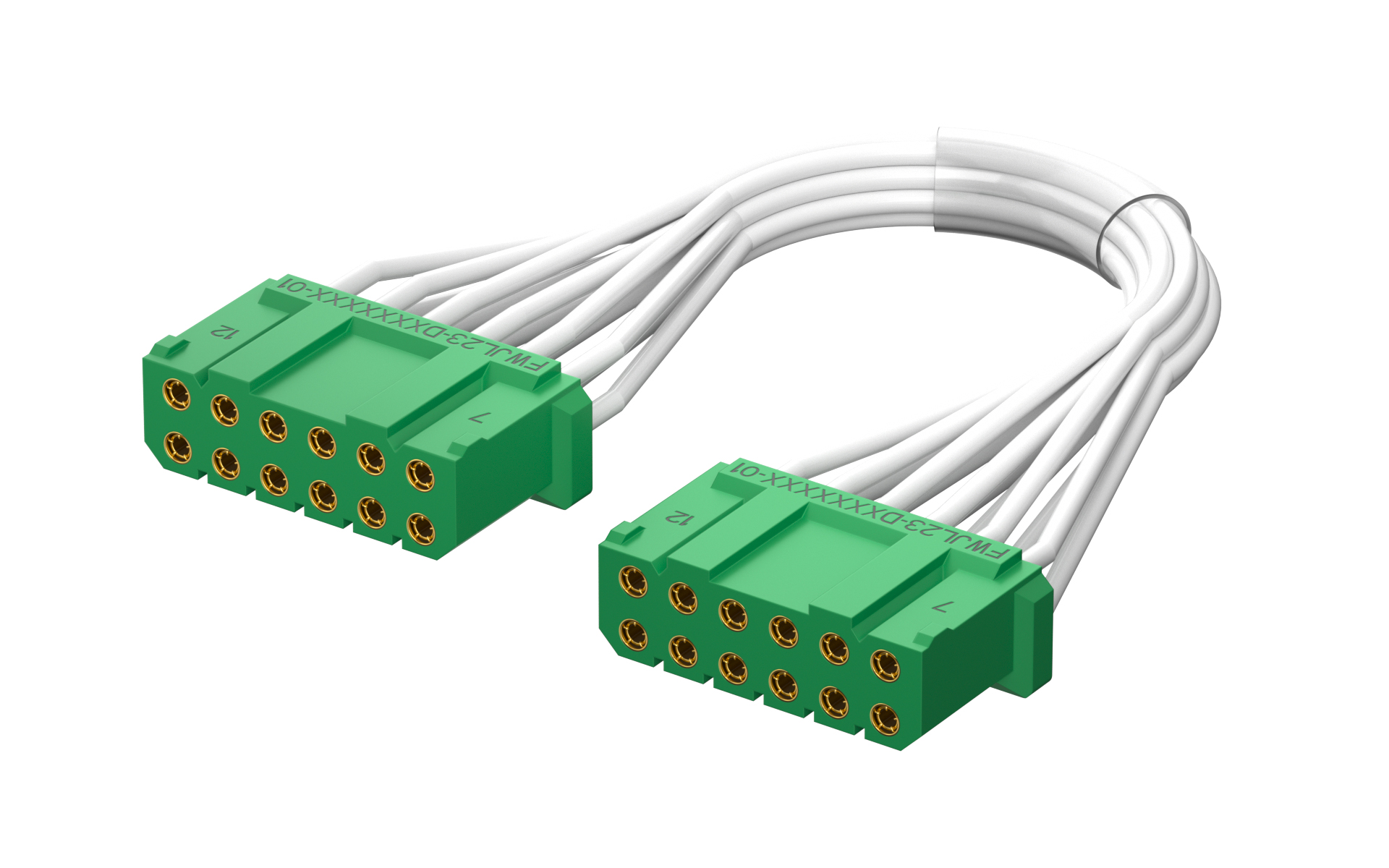 JL23, Two-way plug cable, 10Circuits, 0.05M