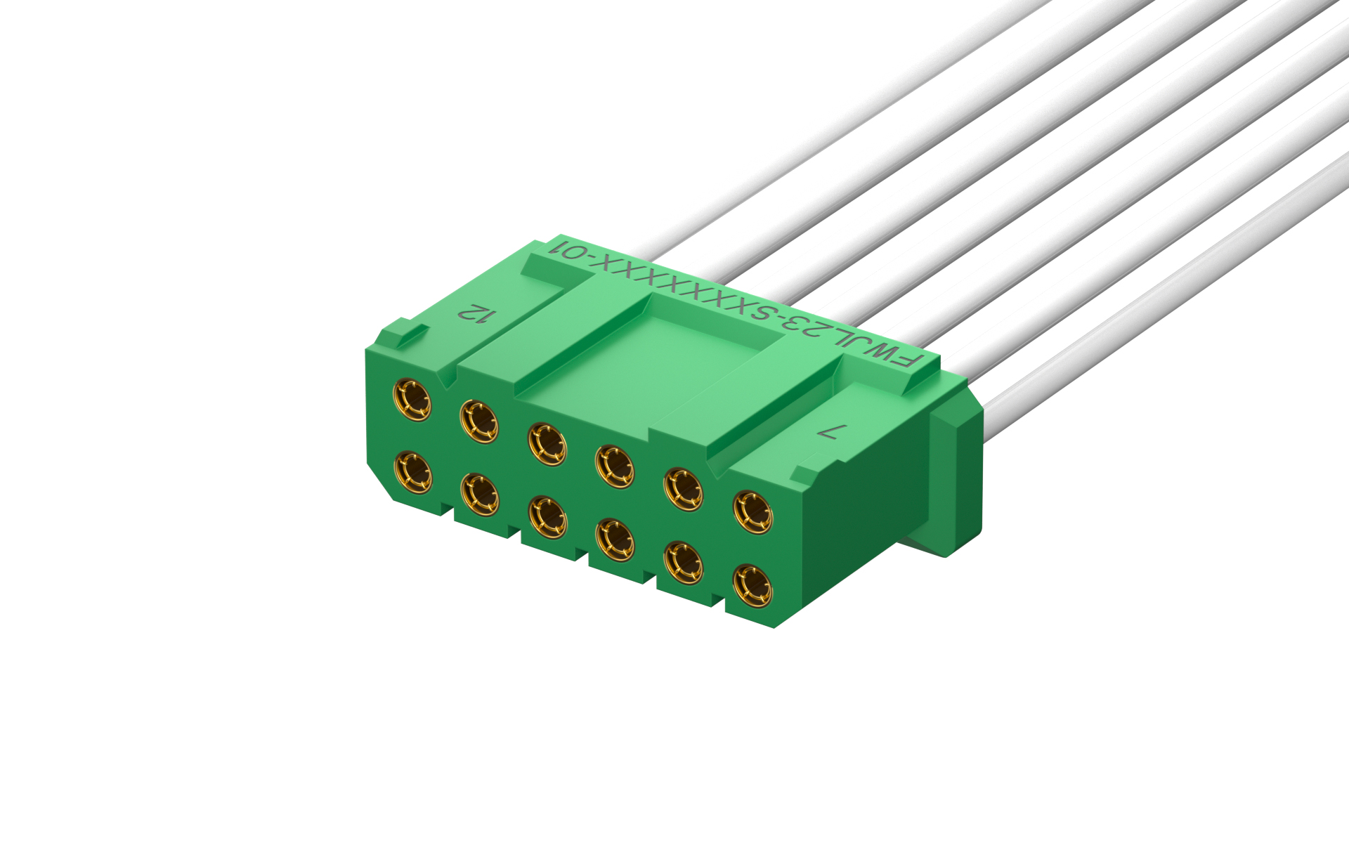 JL23, One-way plug cable, 16Circuits, 0.5M