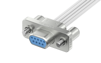 Micro-D connector, One-way plug cable, Male, 9Circuits, L=500mm (J30J-9TJL)