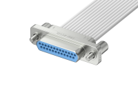 Micro-D connector, One-way plug cable, Male, 25Circuits, L=500mm (J30J-25TJL)