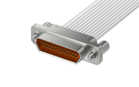 Micro-D connector, One-way plug cable, Female, 25Circuits, L=500mm (J30J-25ZKL)