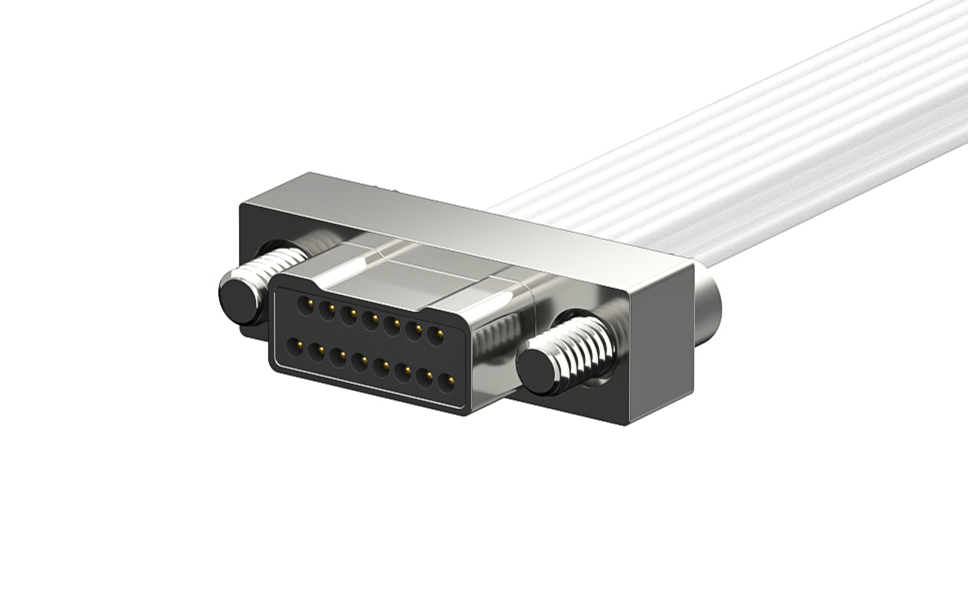 Nano-D connector, One-way plug cable, Male, 15Circuits, L=310mm (J63A-212-015-161-JC)