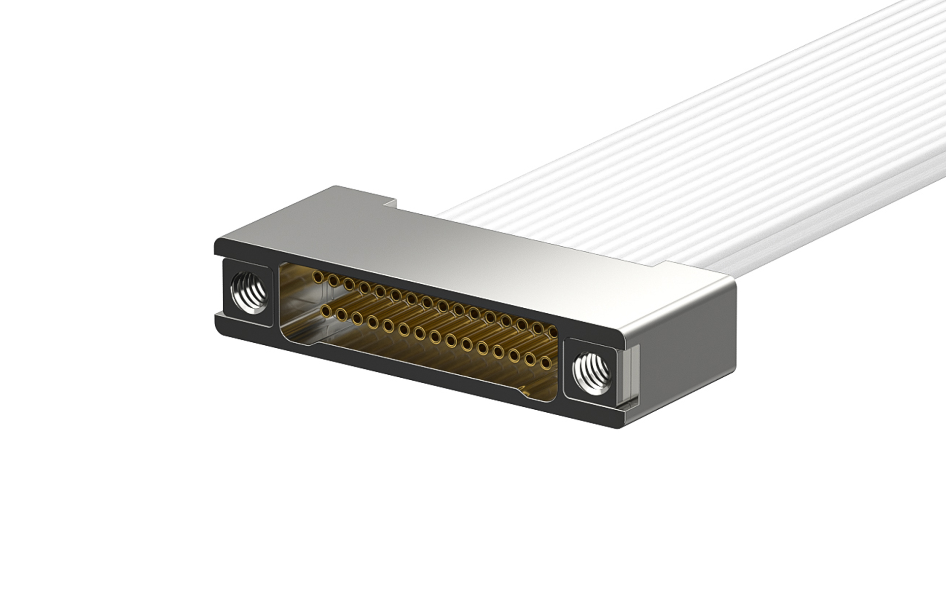 Nano-D connector, One-way plug cable, Female, 31Circuits, L=310mm (J63A-222-031-261-TH)