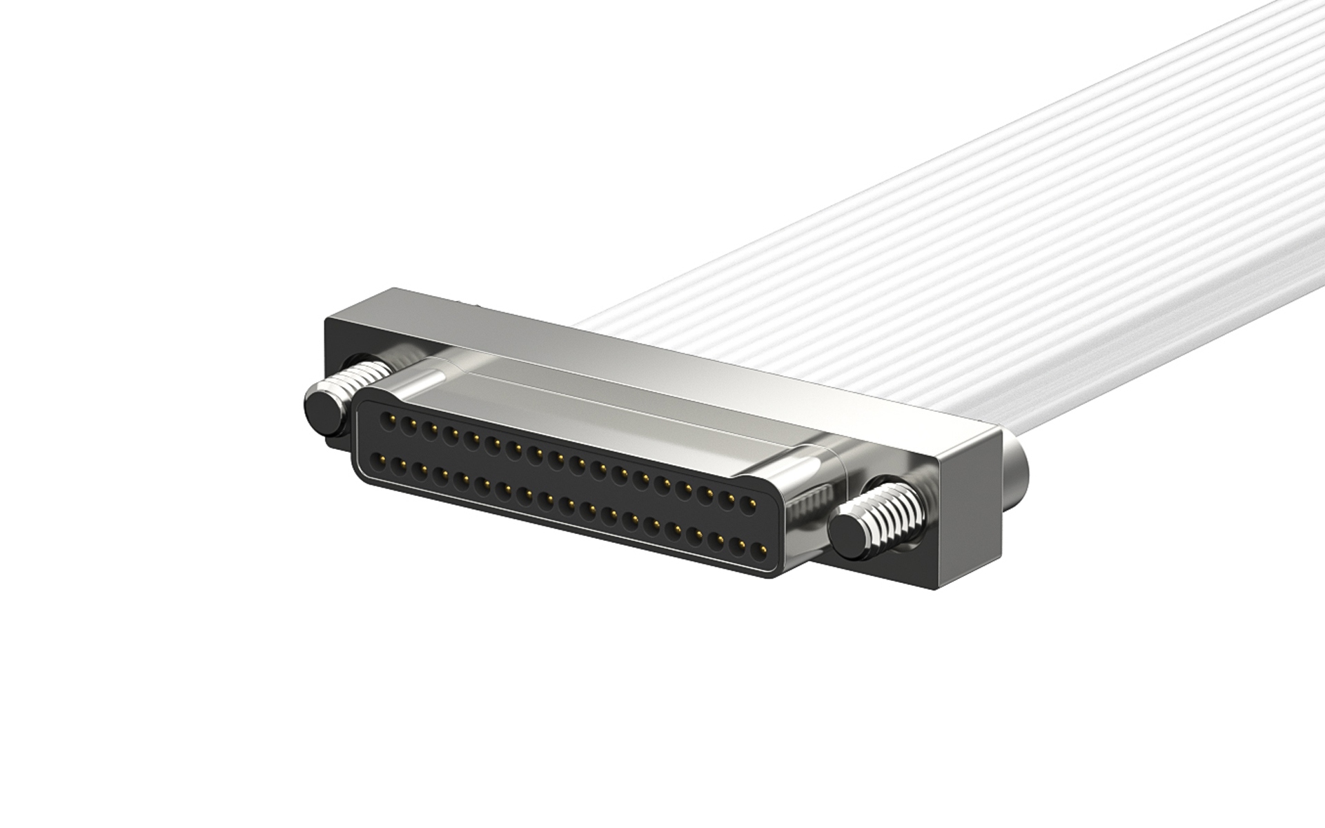 Nano-D connector, One-way plug cable, Male, 37Circuits, L=310mm (J63A-212-037-161-JC)