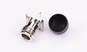 N ,Jack ,50Ohm ,socket ,180° Vertical ,Flange ,Through Hole