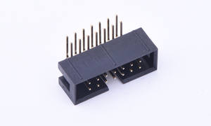 Box Header 2.54mm ,14Circuits ,90° Angle(DIP) ,1μ" ,PA9T