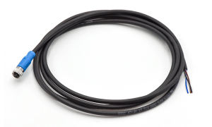 M8 CABLE  FEMALE STRAIGHT  SINGLE  ENDED ,A-CODED ,3Circuits ,PLUG ,0° ,PUR ,2M