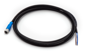 M8 CABLE  FEMALE STRAIGHT  SINGLE  ENDED ,A-CODED ,4Circuits ,PLUG ,0° ,PUR ,2M