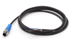 M12 CABLE  STRAIGHT  ENDED  UNSHIELED ,A-CODED ,3Circuits ,PLUG ,0° ,PUR ,2M