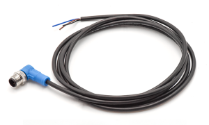 M12 CABLE  45 ANGLE  ENDED  UNSHIELED ,A-CODED ,3Circuits ,PLUG ,45° ,PUR ,2M