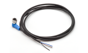 M12 CABLE 45ANGLE  ENDED  UNSHIELED ,A-CODED ,3Circuits ,PLUG ,45° ,PUR ,2M