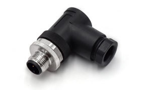 M12X1.0  MALE ,RA UNSHIELDED SCREW TYPE ,A-CODED ,4Circuits ,PG9