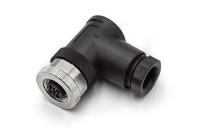 M12X1.0 FEMALE  RA UNSHIELDED SCREW ,A-CODED ,5Circuits ,PG7