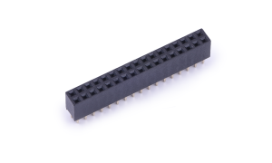 Female Header 2mm 180°Vertical Double row 34Circuits(DIP)(1μ'')