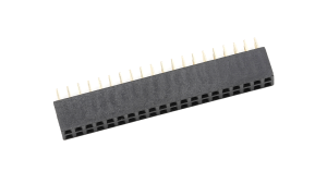 Female Header 2mm ,Double row ,40Circuits ,180° Vertical(DIP) ,1μ" ,PA6T