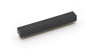 Female Header 2mm ,Four row ,112Circuits ,180° Vertical(DIP) ,1μ" ,PA6T