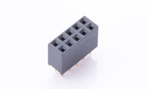 Female Header 2.54mm 180°Vertical Double row 10Circuits(DIP)(1μ'')