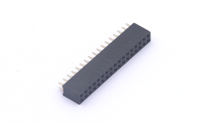 Female Header 2.54mm ,Double row ,34Circuits ,180° Vertical(DIP) ,PA6T