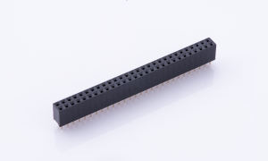 Female Header 2.54mm ,Double row ,56Circuits ,180° Vertical(DIP) ,PA6T