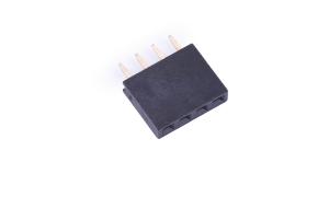 Female Header 2.54mm 180°Vertical Single row 4Circuits(DIP)(1μ'')