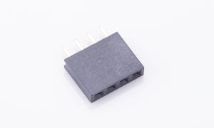 Female Header 2.54mm 180°Vertical Single row 4Circuits(DIP)(3μ'')