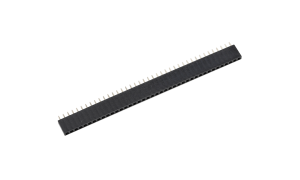 Female Header 2.54mm ,Single row ,40Circuits ,180° Vertical(DIP) ,1μ" ,PA6T