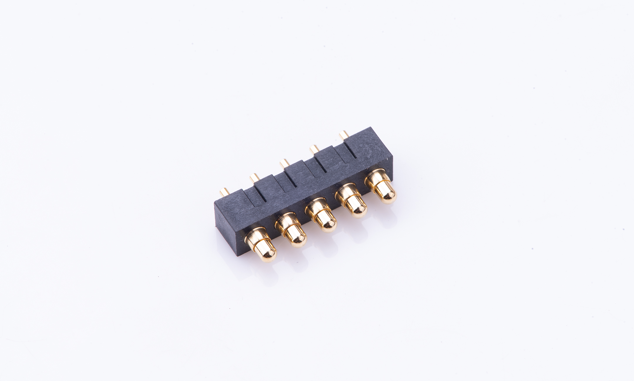 FPG40004-S05S1017M Pogo Pin 4mm 180°Vertical 5Circuits(DIP)(1μ'')