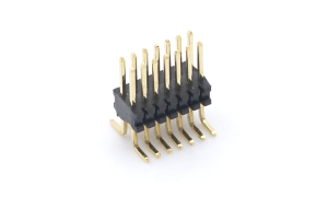 Pin Header 0.8mm ,Double row ,14Circuits ,180° Vertical(SMT) ,1μ" ,PA6T