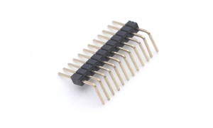 Pin Header 1mm ,Single row ,12Circuits ,90° Angle(DIP) ,1μ" ,PA6T