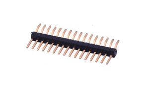 Pin Header 1mm ,Single row ,4Circuits ,90° Angle(SMT) ,1μ" ,PA6T