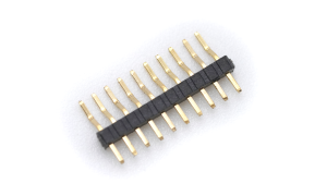 Pin Header 1mm ,Single row ,10Circuits ,90° Angle(SMT) ,1μ" ,PA6T