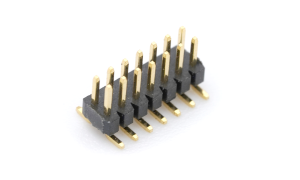 Pin Header 1mm ,Double row ,14Circuits ,180° Vertical(SMT) ,1μ" ,PA6T