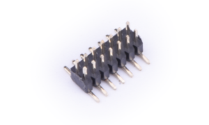 Pin Header 1mm ,Double row ,14Circuits ,180° Vertical(SMT) ,1μ" ,PA6T