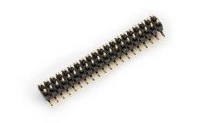 Pin Header 1mm ,Double row ,40Circuits ,180° Vertical(SMT) ,1μ" ,PA6T