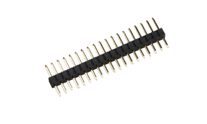 Pin Header 1.27mm ,Single row ,19Circuits ,180° Vertical(DIP) ,Gold flash ,PA6T