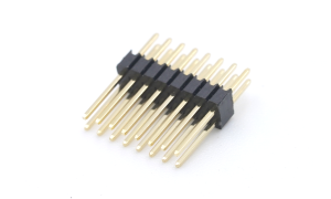 Pin Header 1.27mm ,Double row ,16Circuits ,180° Vertical(DIP) ,Gold flash ,PA6T