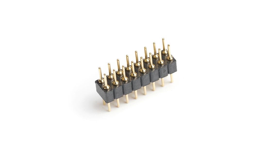 SIP Socket 2mm ,MALE ,Double row ,16Circuits ,180° Vertical(DIP)