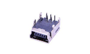 Mini USB 5Circuits 90°Angle Female(DIP)
