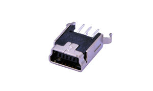 Mini USB 5Circuits 180°Vertical Female(DIP)