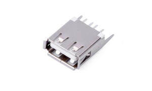 USB A-type 4Circuits ,Female ,180° Vertical(DIP) ,White