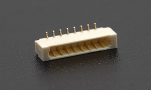 Wafer 0.80mm ,8Circuits ,180° Vertical(SMT) ,Gold ,LCP