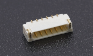 Wafer 0.80mm ,6Circuits ,90° Angle(SMT) ,Gold ,LCP