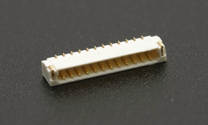 Wafer 0.80mm ,12Circuits ,90° Angle(SMT) ,Gold ,LCP