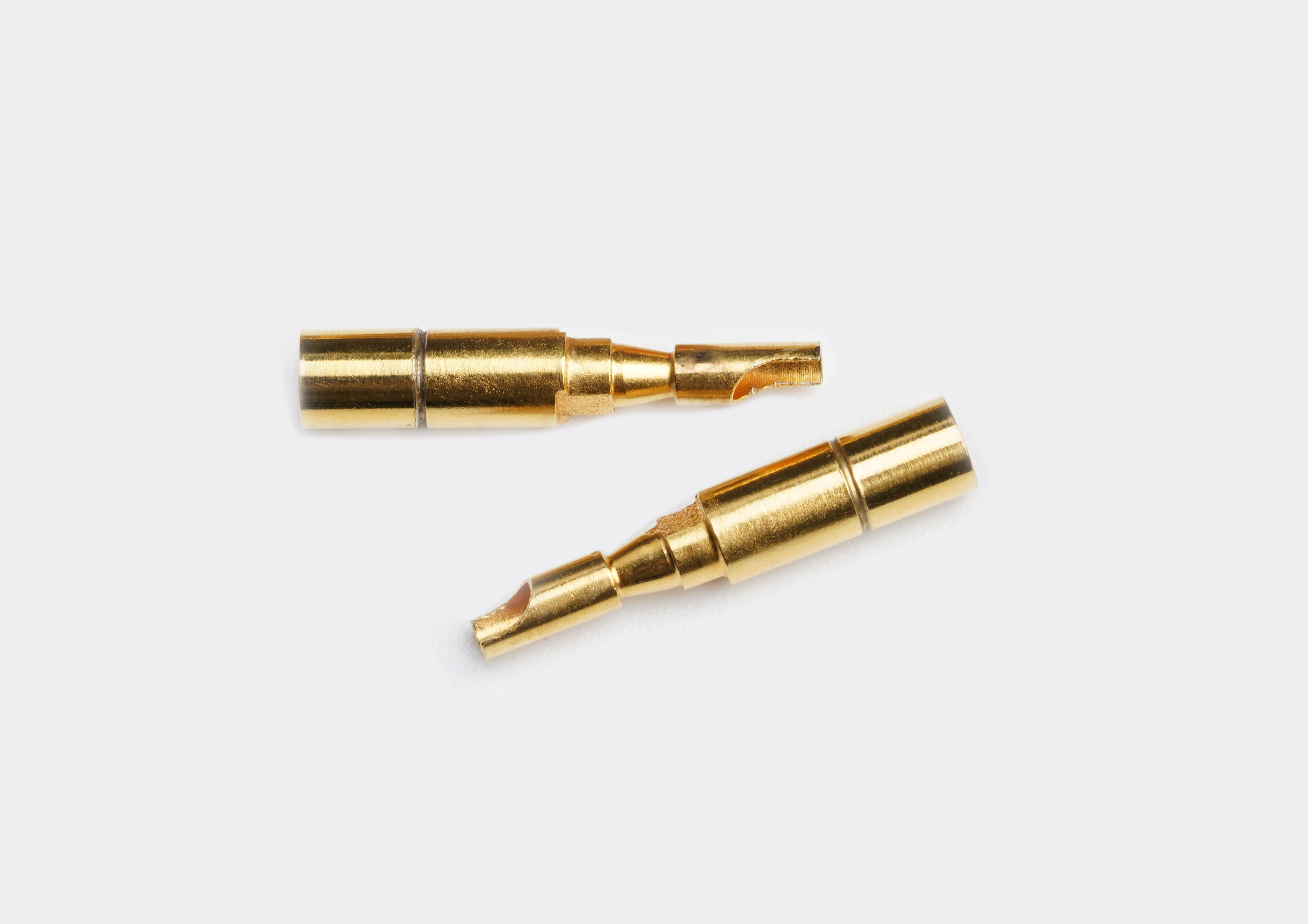 Wire spring hole gold-plated terminal