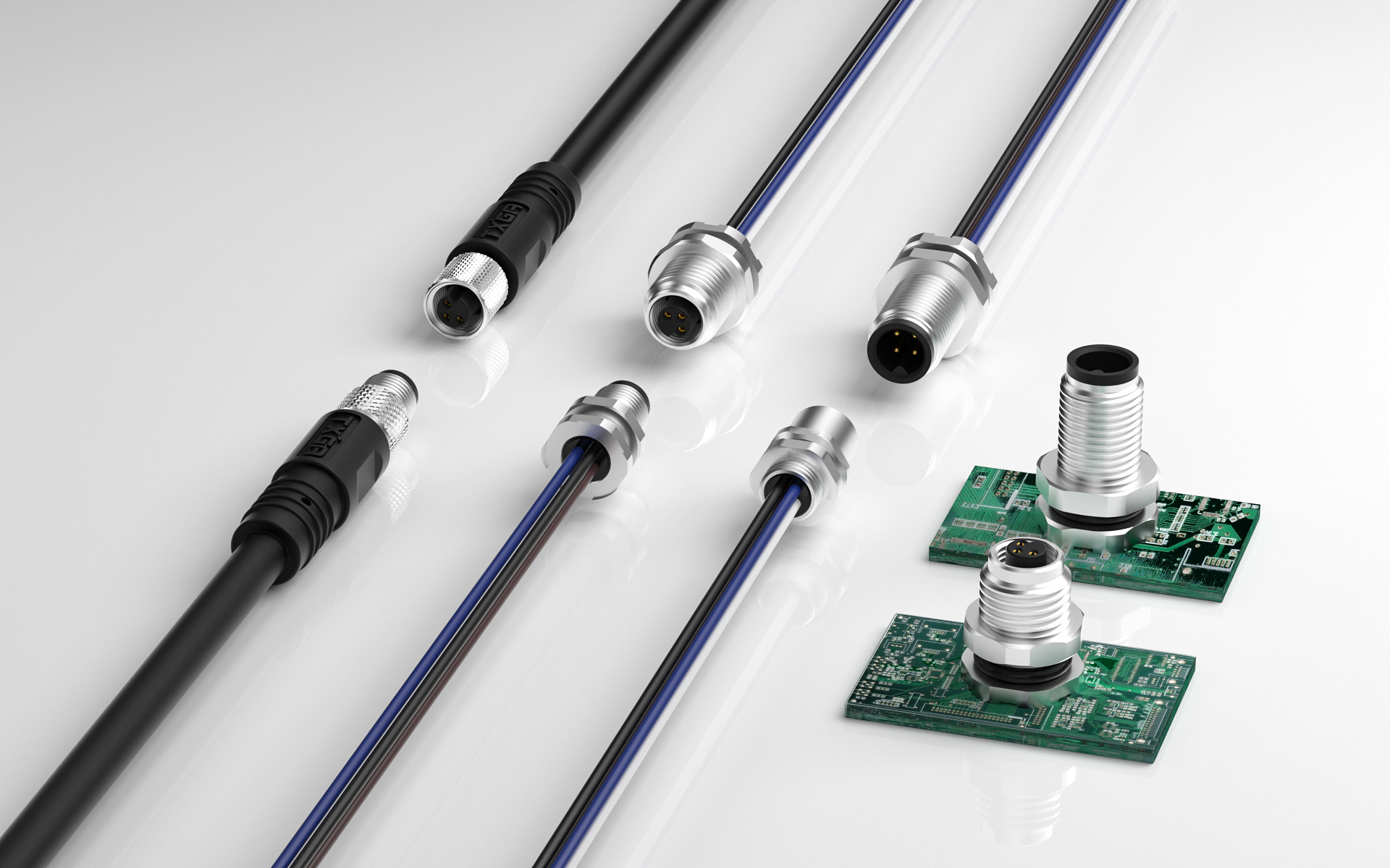 The TXGA M5 circular connector has a panel opening diameter of only 5.1mm. The product has a compact structure, is sturdy and durable