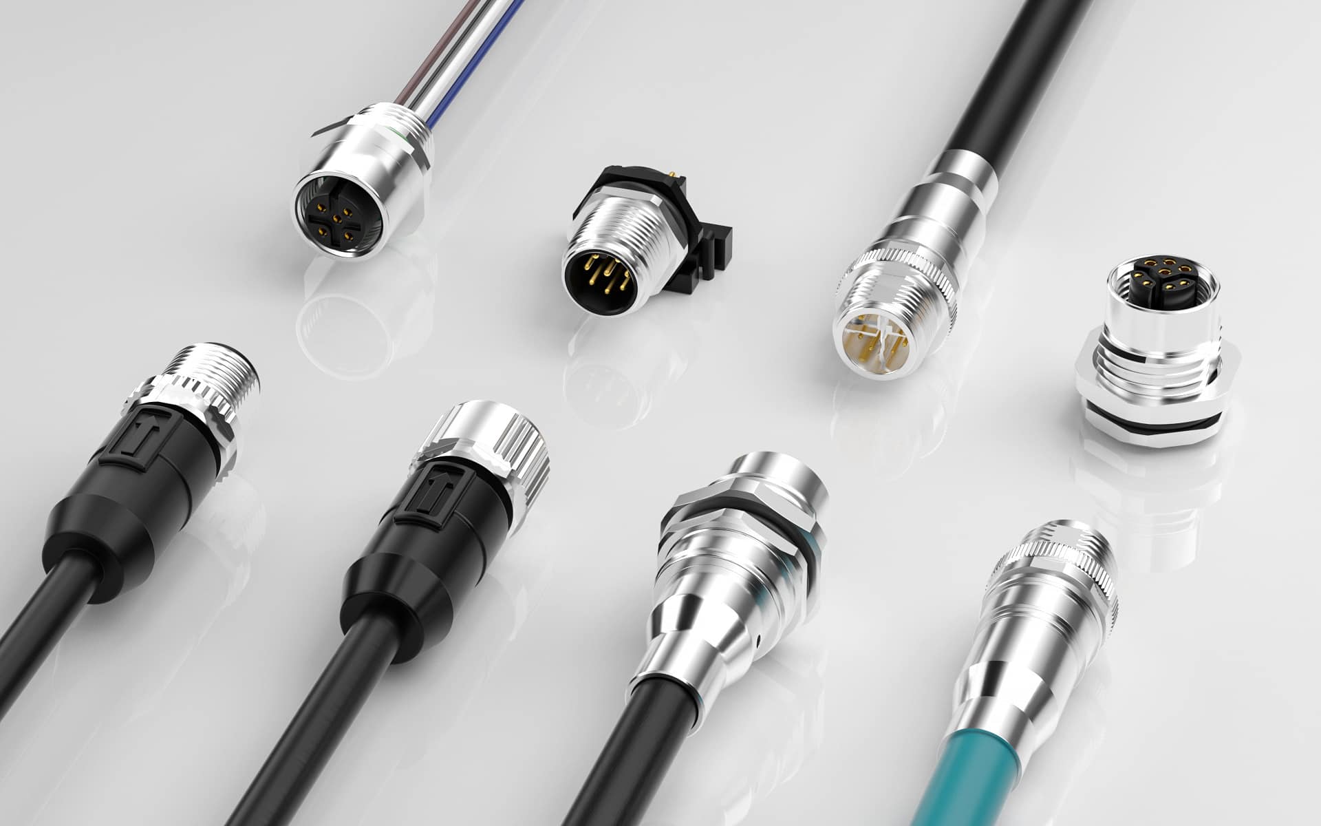 The TXGA M12 circular connector features a 12mm locking thread and IP protection rating, making it an ideal choice for preventing liquid and solid intrusion.