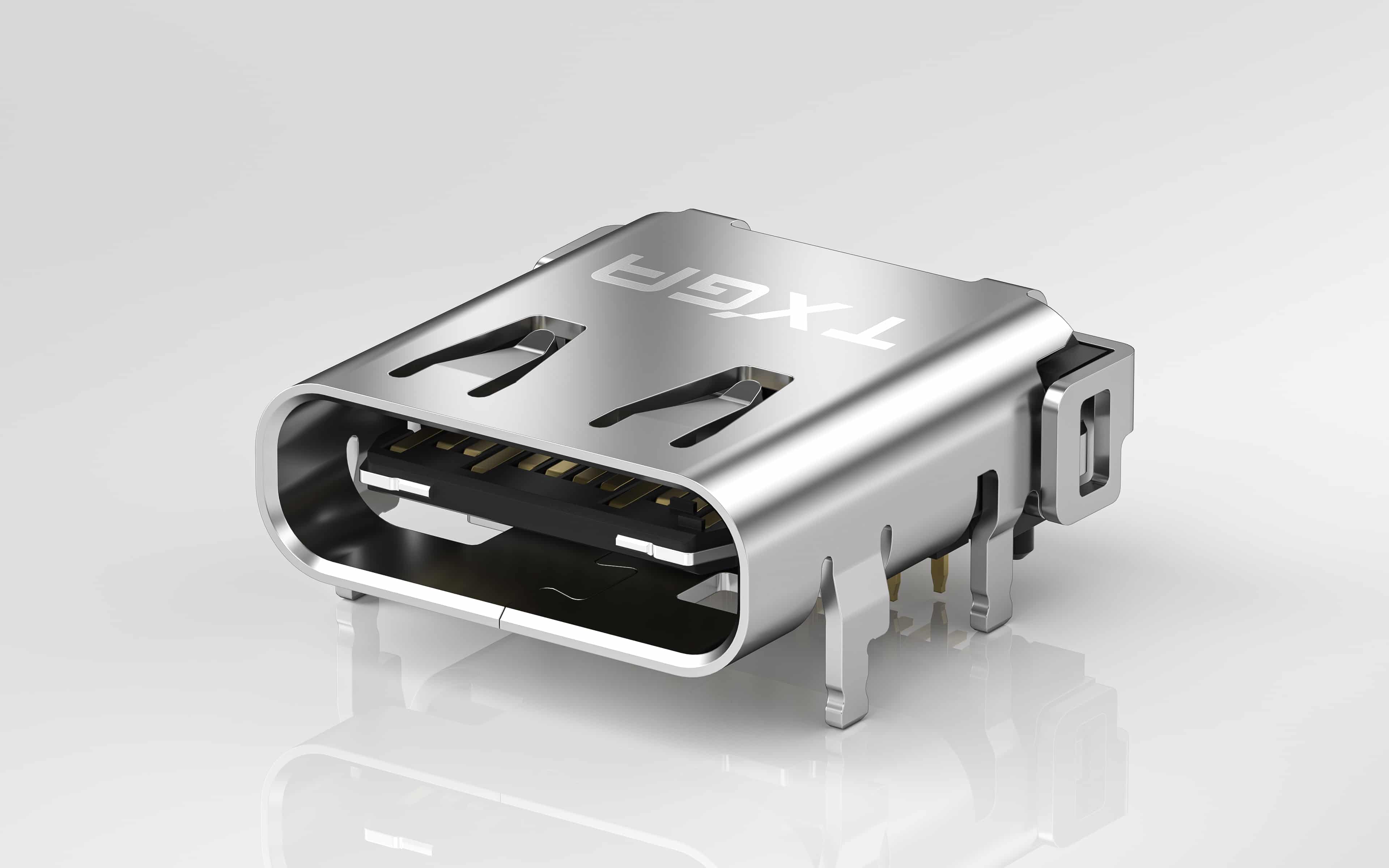 TXGA Mini USB is a compact USB interface. It retains the performance indicators of standard USB and adds an ID pin to identify whether the device is a host or a peripheral, thus supporting OTG functionality.