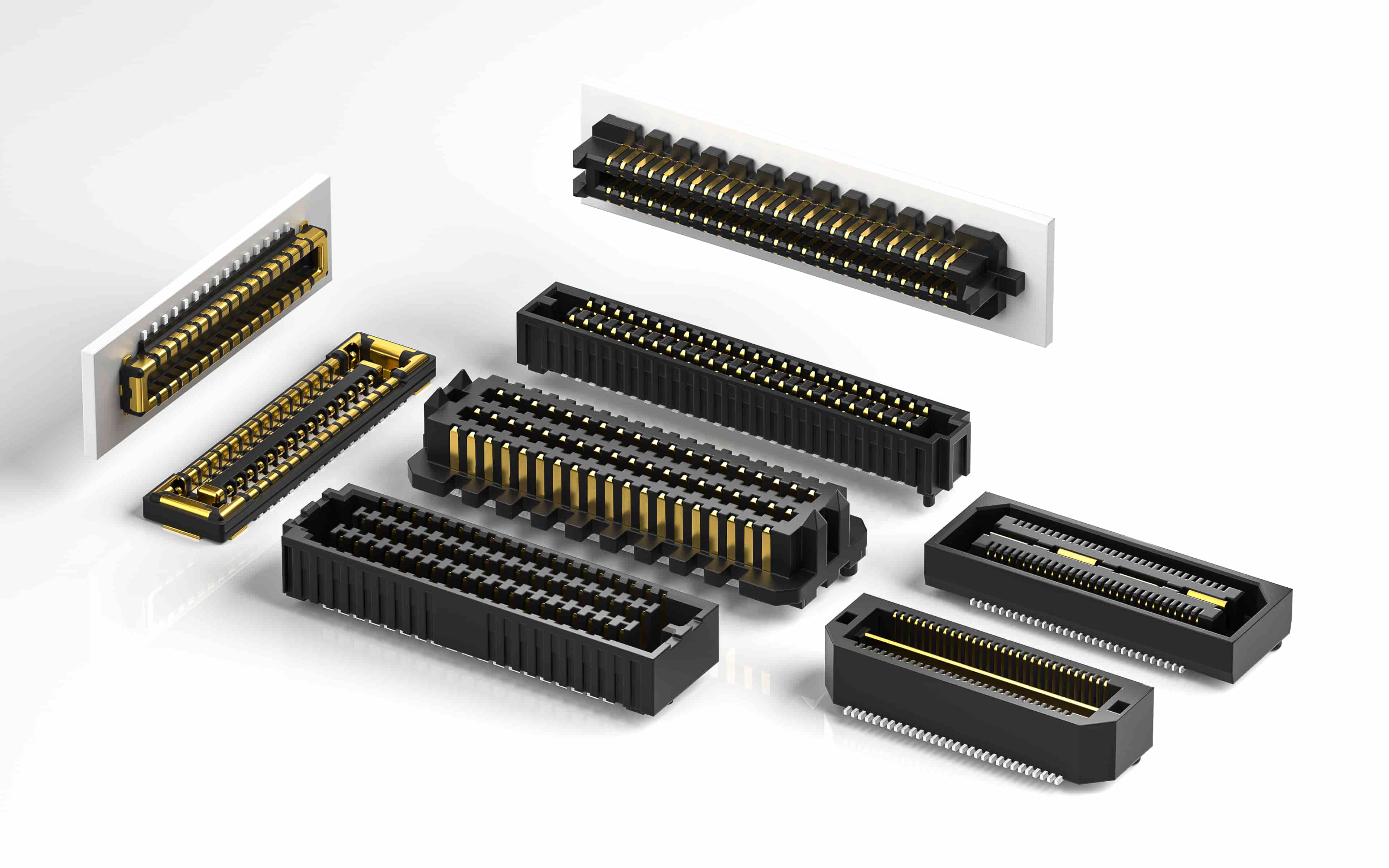 TXGA board to board connectors, both male and female heads are equipped with metal positioning plates, which can make the installation of connectors and PCB boards more secure and reliable.