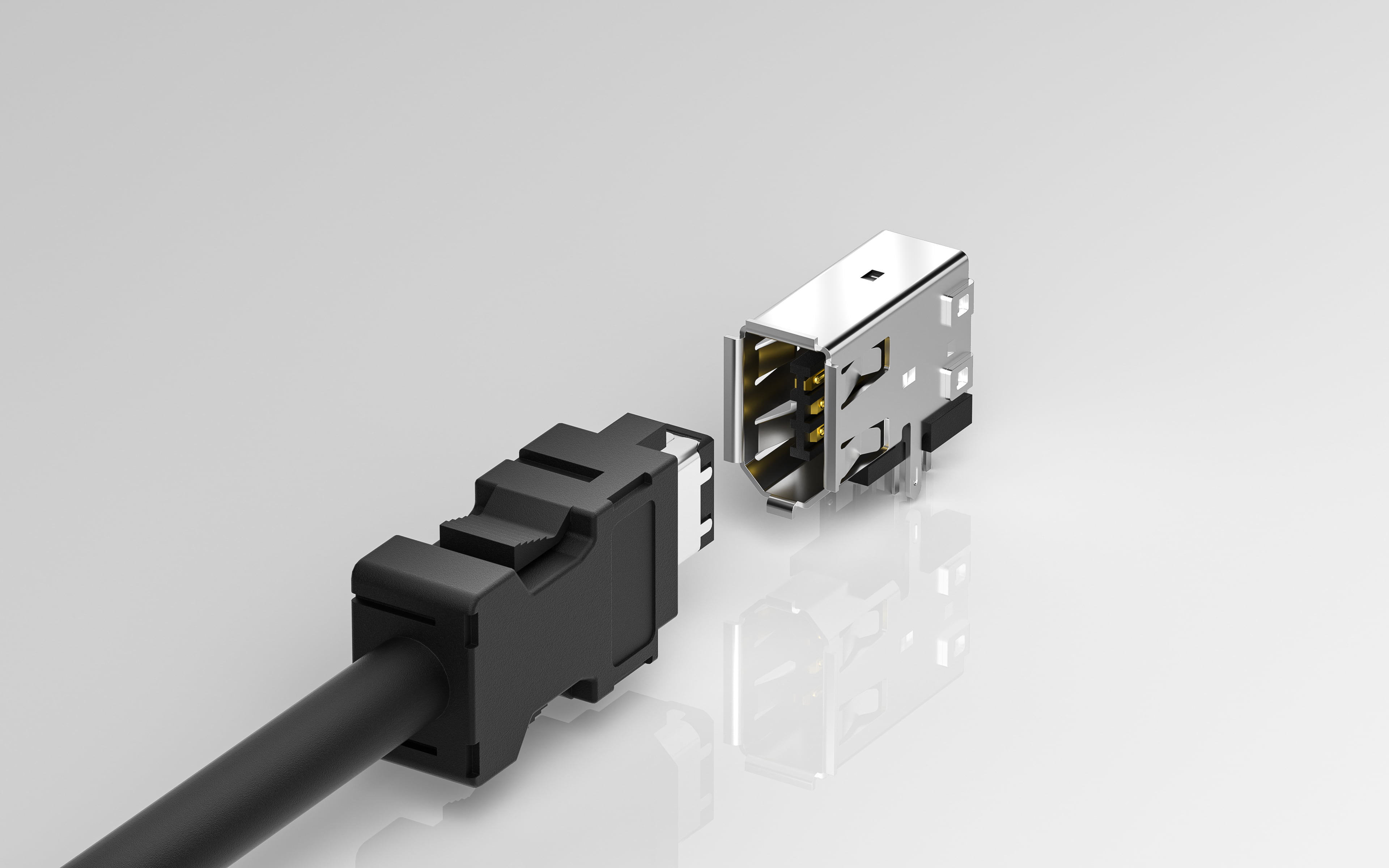 The TXGA IEEE1394 connector adopts a six wire transmission structure, which can achieve high-speed data transmission of 400Mbps while also providing power supply for devices.